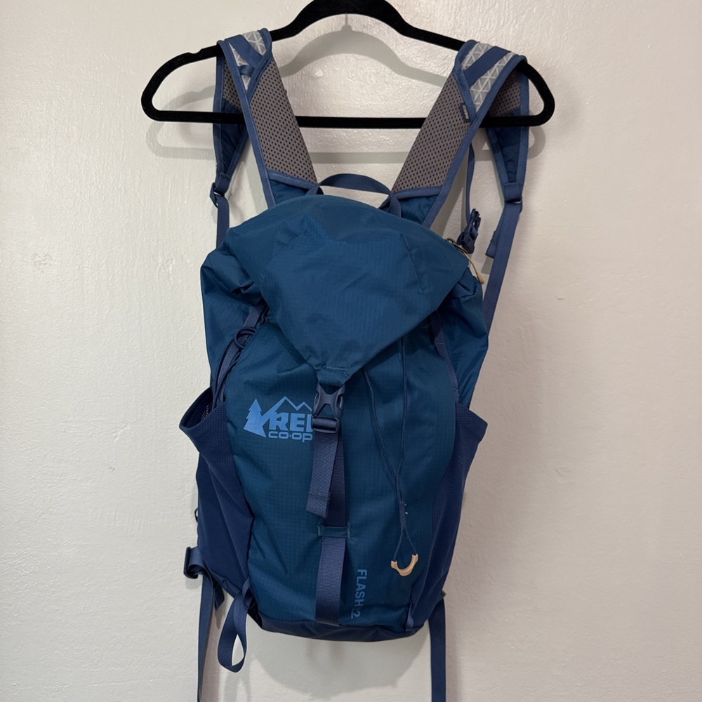 REI Co-op Flash 22 Daypack Backpack Blue Ripstop Outdoor Lightweight